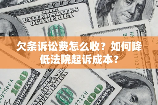 北京欠条诉讼费怎么收？如何降低法院起诉成本？